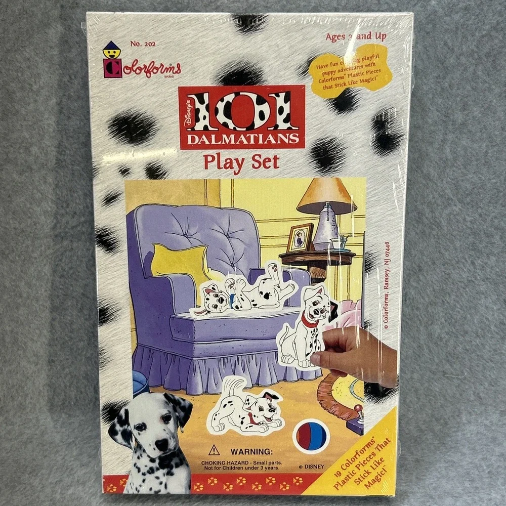 New In Box Disney's 101 Dalmatians Colorforms Play Set Sealed